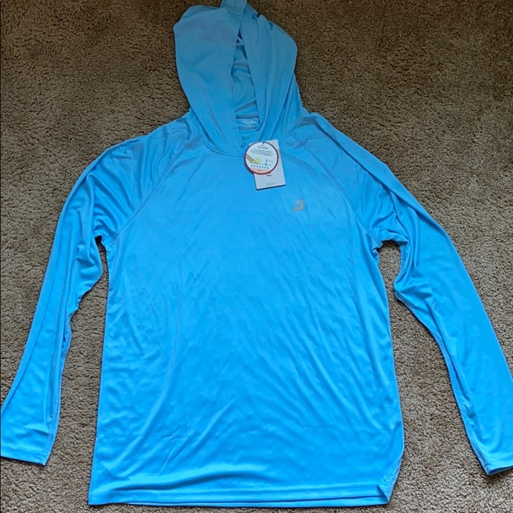 Hooded Sun Shirt Men’s Medium Blue